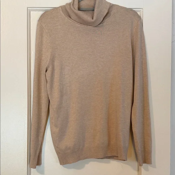 Calvin Klein Women's Tan Turtleneck Sweater - Picture 1 of 4